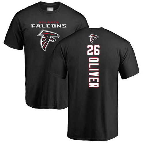 Atlanta Falcons Men Black Isaiah Oliver Backer NFL Football #26 T Shirt->atlanta falcons->NFL Jersey